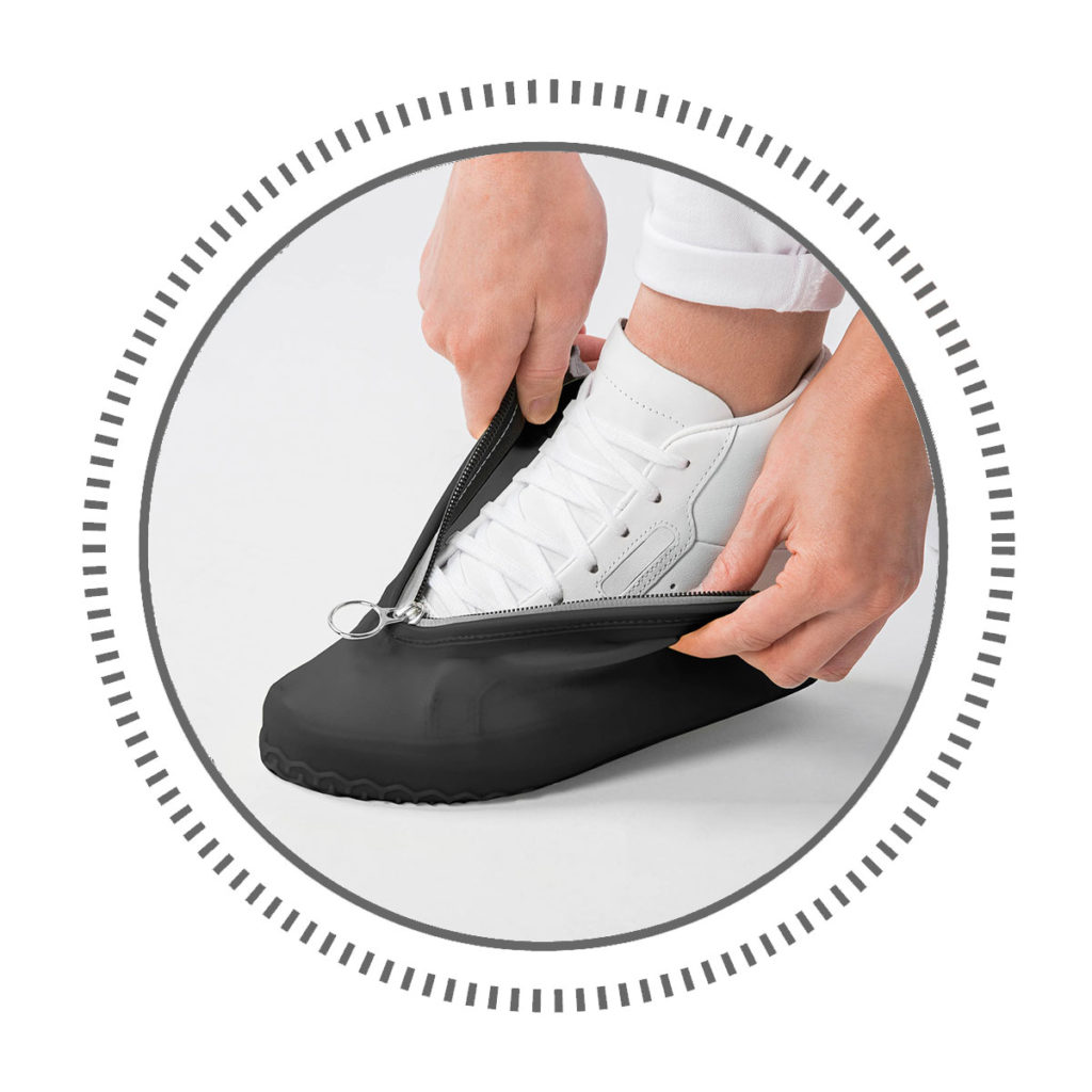 Sillies TAC5142BS BLACK Couvre-Chaussures Imperméables en Silicone